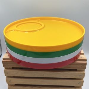 Ingrid Chicago Plastic Plate and Cup Snack Set